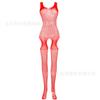 Sexy Chest Hollow Out Jacquard Crotchless One Piece Fishnet Lingerie For Women