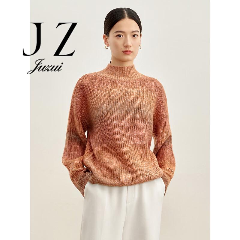 JUZUI Women s Gradient Wool Blend Pullover Sweater S