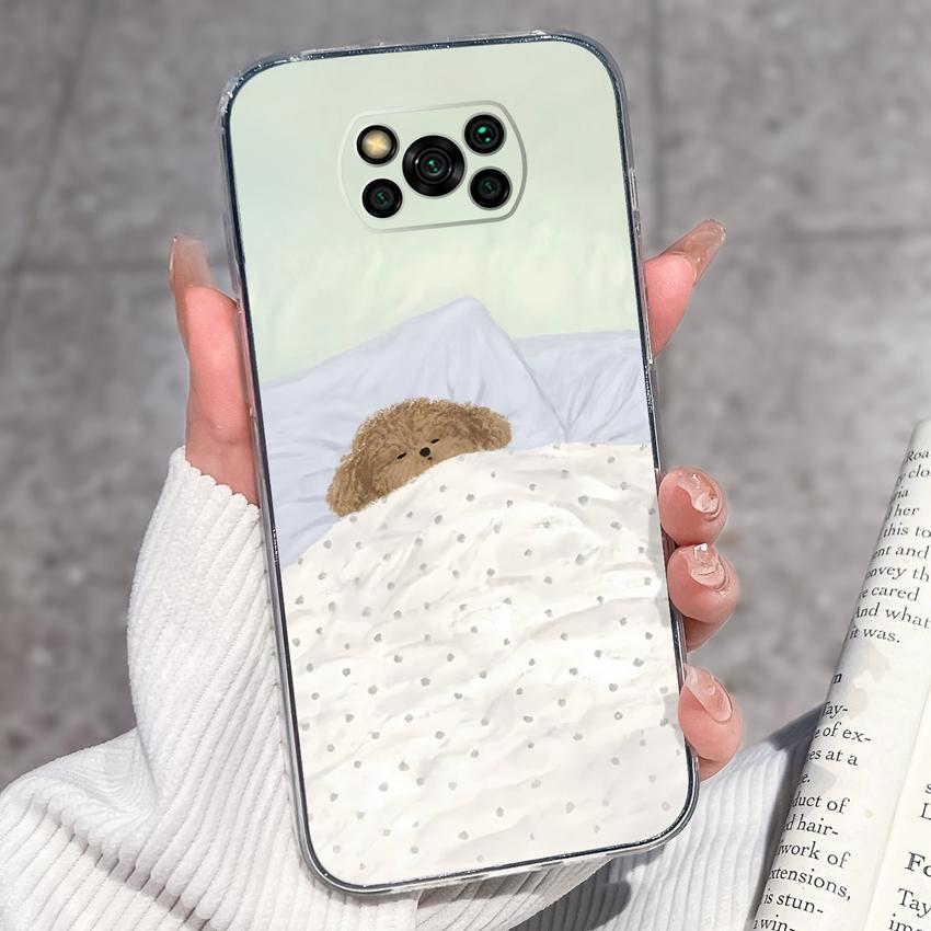 Clear Phone Case For Xiaomi Poco X3 X4 NFC X5 X6 X7 Pro F4 GT F5 Soft TPU Casing Retro Pocket Watch Patterns Shockproof Shell For Xiaomi Cover Capa