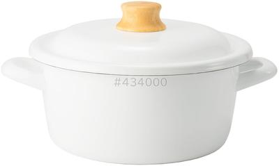 Caçarola Fuji Enamel Cotton Plus 20cm Branca CTP-20W.W