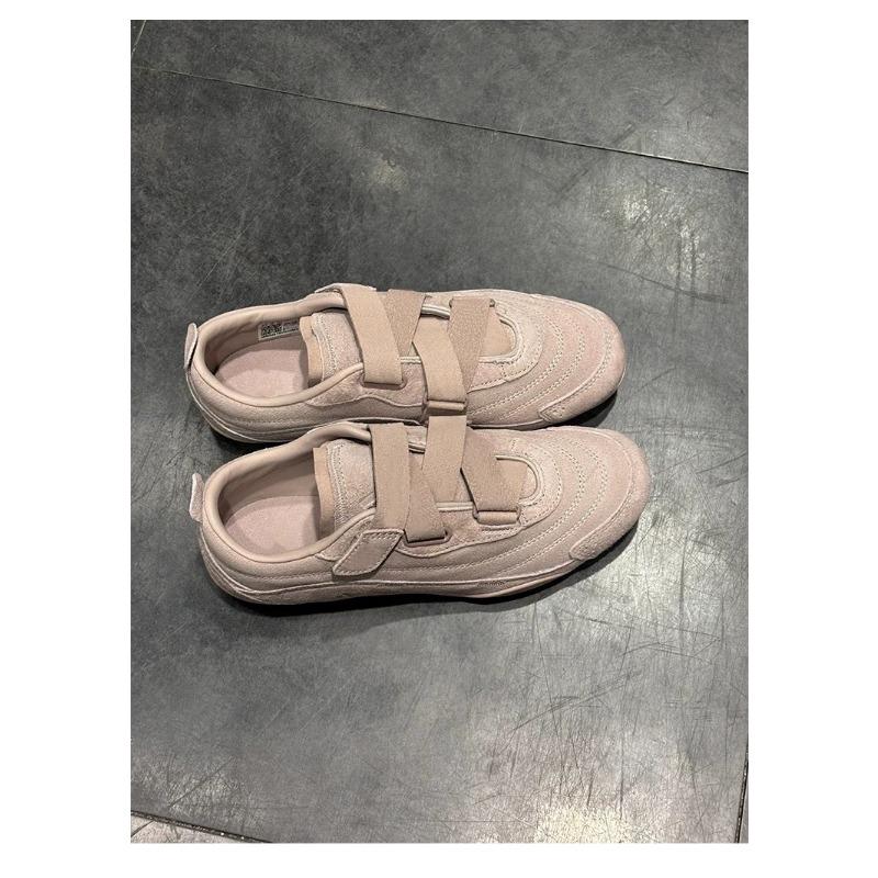 

Версия из коровьей кожи новых балеток на липучке в ретро-стиле, женская универсальная повседневная спортивная обувь 40 розовый