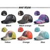 Fashionable Pure Cotton Tie-dye Ponytail Baseball Cap For Women Sun Hat With Adjustable Size