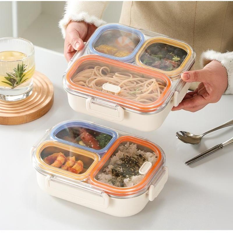 Auslaufsichere Brotdose für Kinder Erwachsene Compartmented Edelstahl Tragbare Bento Bunch Box Luftdicht Geruchsdicht Lunchbox Arbeiter