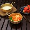 Stainless Steel Rice Wine Bowl Korean Style Cuisine Bowl with Handle Noodles Pot Sauce Seasoning Bowl Dish Kitchen Tableware