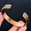 Armreif aus reinem Kupfer, Verstellbarer Kupferarmreif, Handgefertigter Kupferschmuck, Geschenk für Männer & Frauen