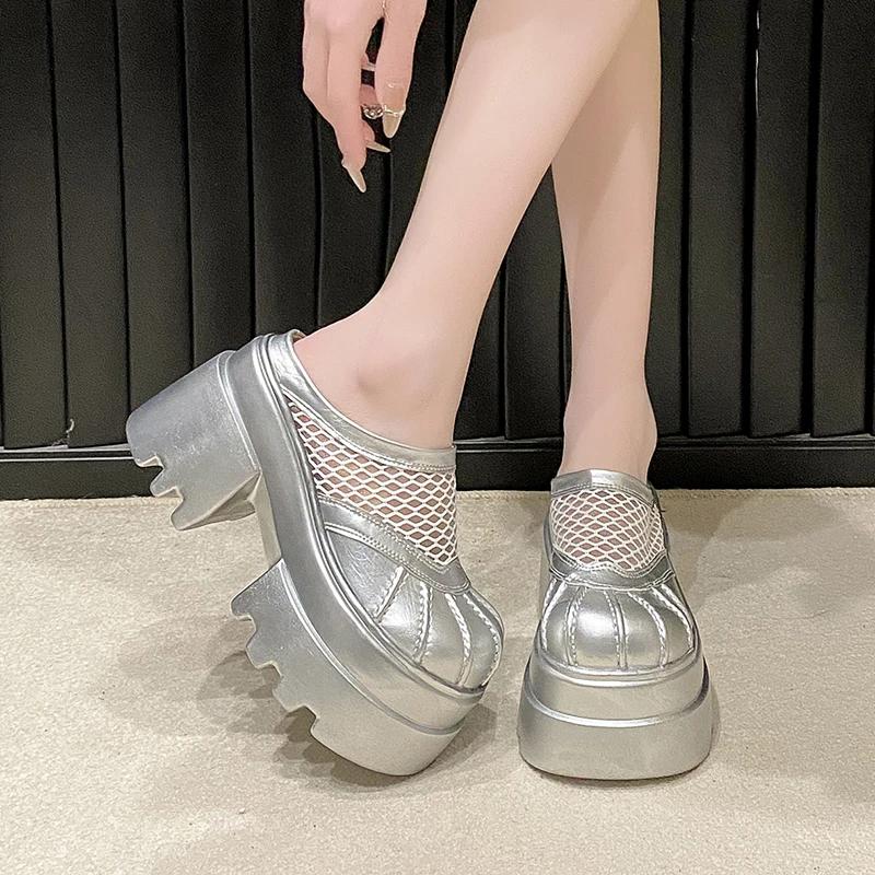 Fashion 10CM Fashion Brand High Heels Shoes Beach Slippers Chunky Sandals Designer Women Platform Shoes Summer New Pumps Women Sandals
