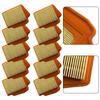 10 Stück Luftfilter 41481410300 Ersatz für FS490 FS510 FS560 Luftfilter Garten-Motorgeräte-Zubehör