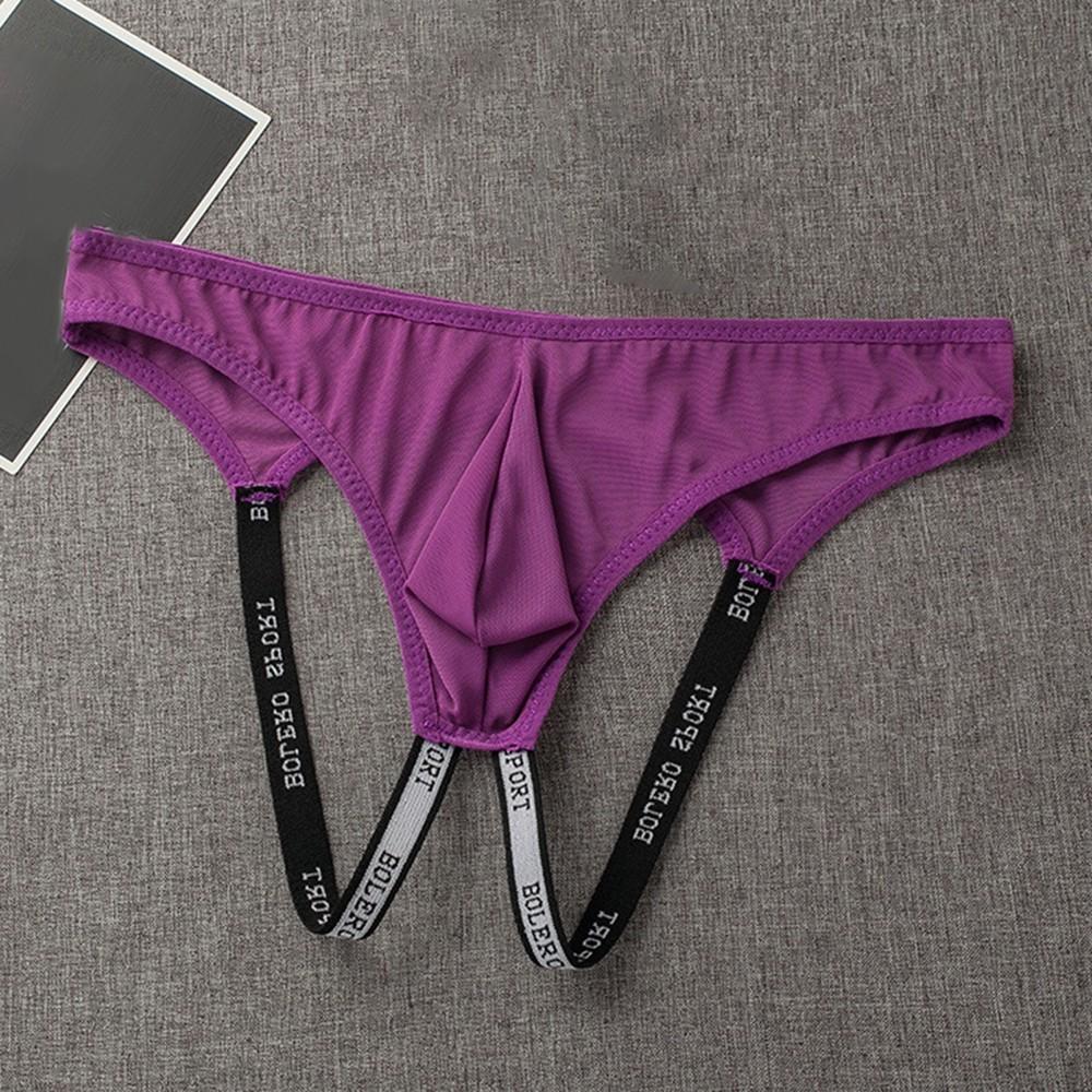 Backless Pouch Men Underwear Breathable Nylon+Polyester