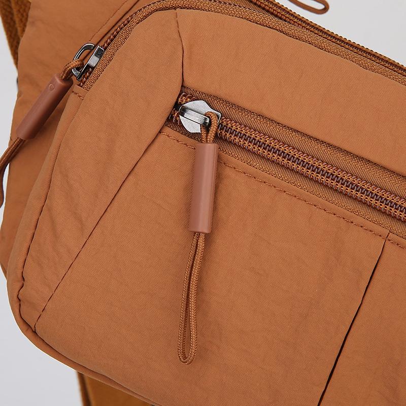 Women's Waterproof Nylon Convertible Waist Pack with Adjustable Strap Large Capacity Crossbody Chest Bag for Outdoor Activities