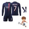 High-quality Paris Home Soccer Kit Long Sleeve Pants Socks Suitable For Children And Adults