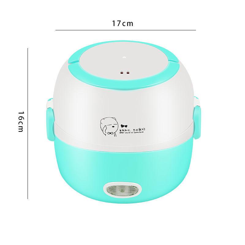 Compact Electric Lunch Box & Rice Cooker - Insulated Bento Box for Heating and Steaming Meals