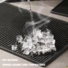 Bar Mat Rubber Coffee Bar Mats Anti-slip PVC Cup Mat Waterproof Heat Resistant Drain Mat for Bar Cafe Barista Cocktail Bartender