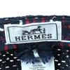 Excellent HERMES Casquette Garate Serie Metal Hat Navy Raffia Women Used