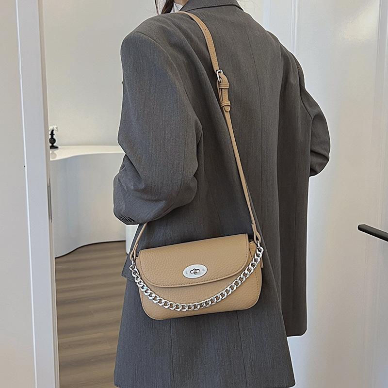 Popular small bag chain bag women's summer new texture shoulder crossbody small square bag