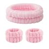Fascia per Lavaggio Viso, Elastico per Lavaggio Viso, Fascia per Capelli da Donna, Peluche Monocolore, Fascia per Capelli da Casa per Trucco, Elastico per Capelli