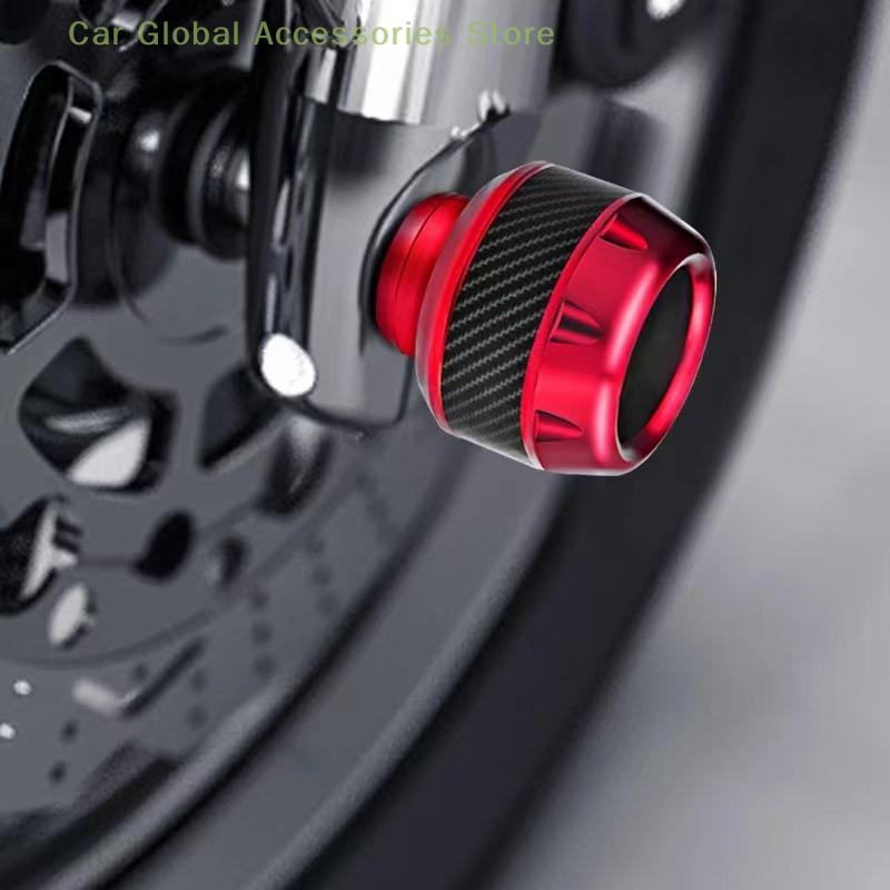 1 Pair Motorcycle Crash Protector Aluminum Alloy Wheel Front Fork Frame Falling Protection Pads Sliders Moto Safty Accessories