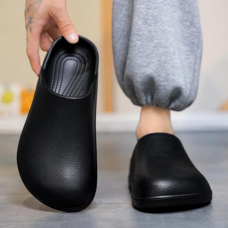 Ciabatte Zoccoli Uomo Originali Comode Ciabatte Sandali Estate EVA Impermeabili Antiscivolo Scarpe da Chef Lavoratori Scarpe da Pesca all'Aperto