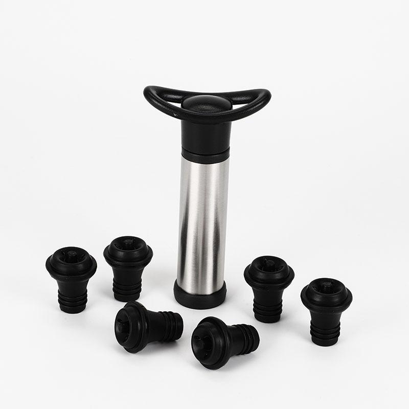 Stainless steel vacuum wine stopper for red wine airtight sealing air extraction and compression type preservation wine stopper