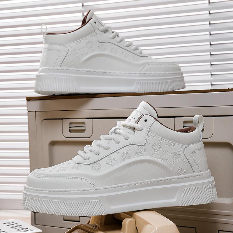 

Мужская обувь новая повседневная спортивная обувь модная универсальная с высоким чувством износостойкая рабочая обувь на толстой подошве белая обувь мужская 44