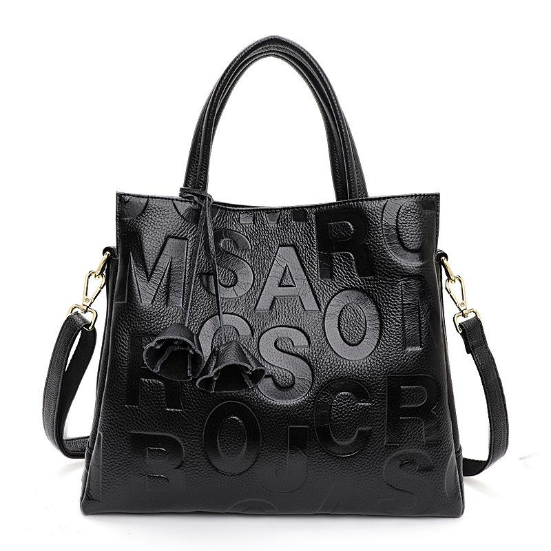 

Новая осенне-зимняя модная сумка из коровьей кожи большой вместимости для женщин, сумка через плечо на одно плечо