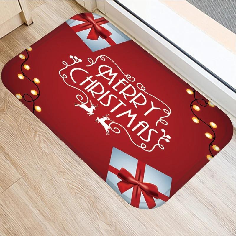 Anti-slip in Multiple Scenes! Christmas and New Year Decorative Floor Mats, Suitable for Living Room and Kitchen
