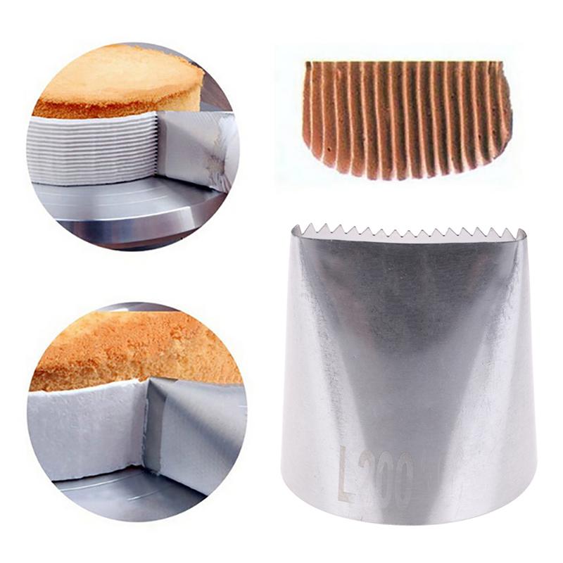 

Большая насадка для глазури, насадка для украшения торта, инструменты для помадки, стальная насадка 1pc