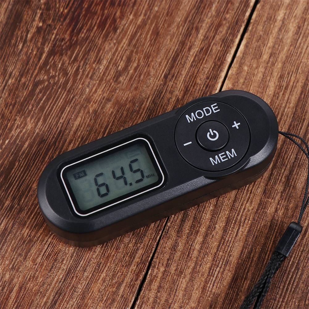 64-108MHz Portable FM Radio LCD Display Retro FM Player  Sports Activities