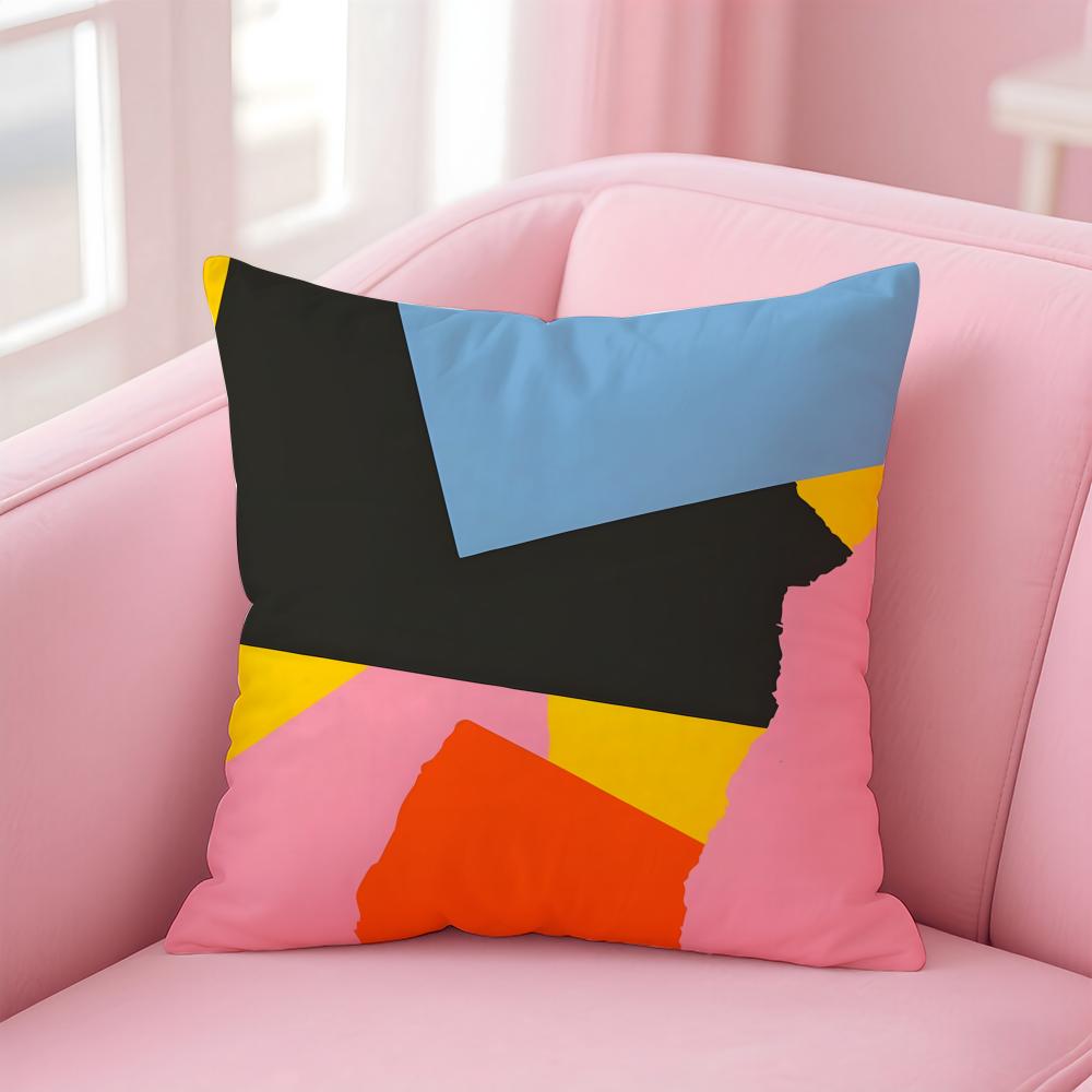 Artistic Background Patterns Cushion Cover Comfortable Reversible Pillow Cover Ideal for Car Sofa Bedroom Beyond