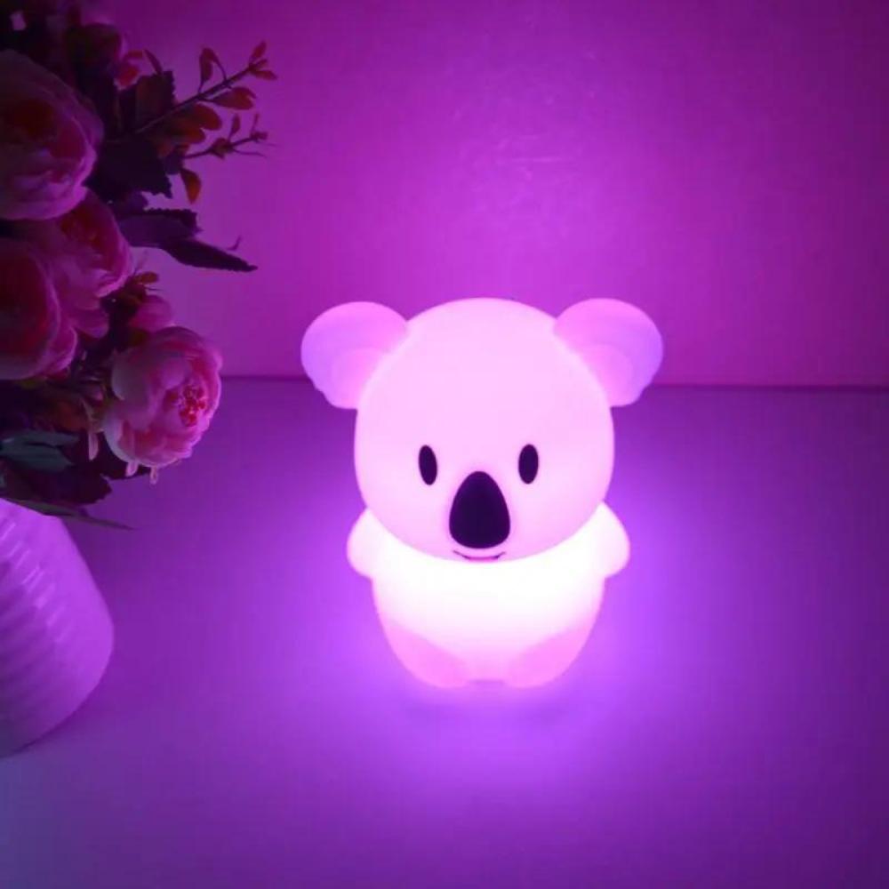 Wireless Silicone Koala Night Light Touch Color Changing Gift