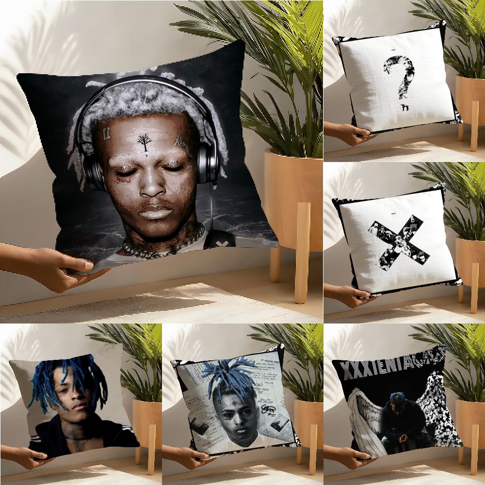X-Xxxtentacion Pillow Case Linen Cushion Covers For Decorative Sofa Home Pillows Case Car Chair Pillows Cases