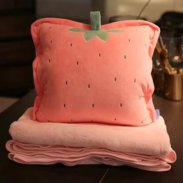 Car Cartoon Multifunction Pillow Blanket & Hand Warmer Combo.