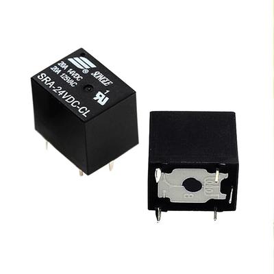 10PCS SRA-24VDC-CL DC 24V Cívka 20A PCB Univerzální relé 5 pinů SPDT 125VAC 20A 14VDC