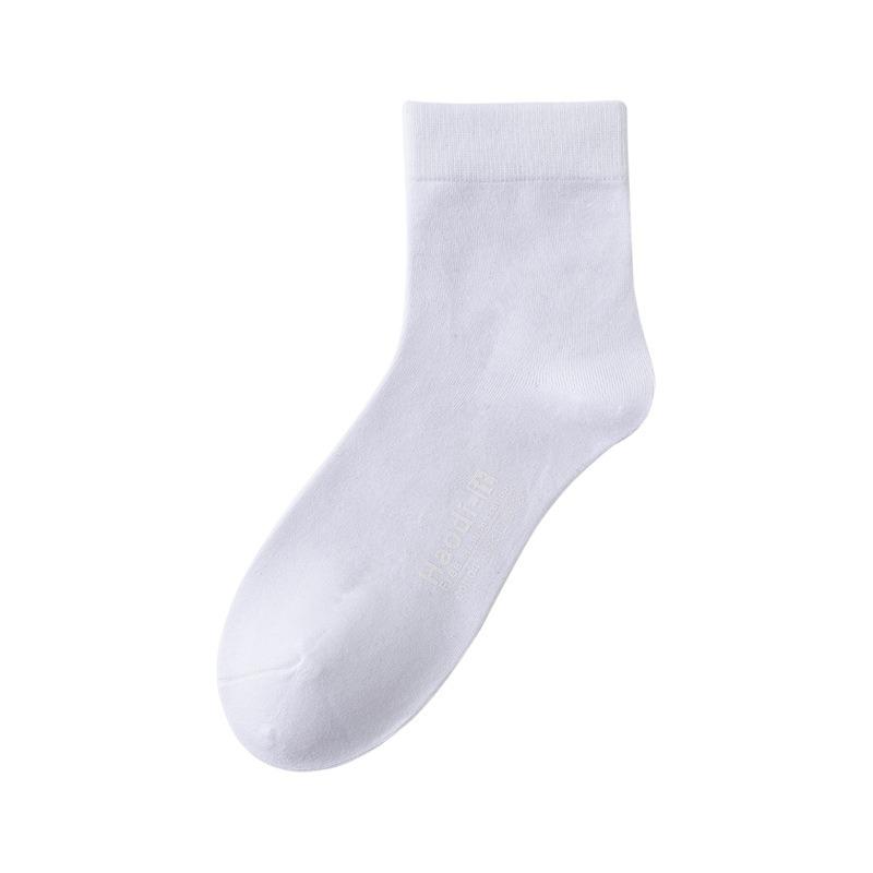 

Men s Autumn Vintage Business High Stretch Medium Tube Cotton Socks 1 pair білий