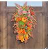 Fall Wreaths For Front Door, Artificial Leaf Pumpkin Berry Wreath For Wreath Indoor Outdoor Decorations