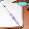 10x Beadable Pen Rollerball Creative for Office Supplies School Students Violet