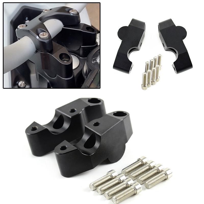 

Huanglong TNT600 Handlebar Riser Heightening Kit Silver Pair