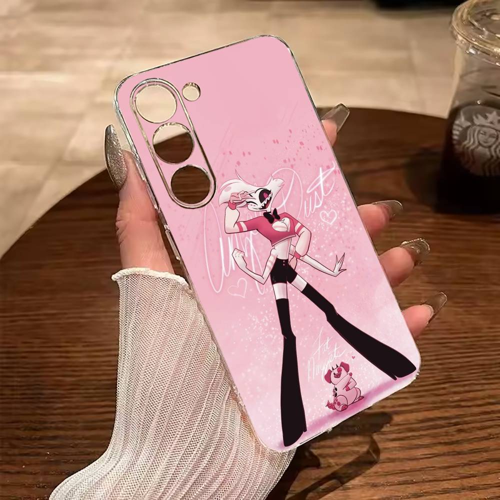 

A-Angel Dust H-Hazbin H-Hotel Phone Case For Samsung Galaxy A71,A70,A52,A51,A40,A30 Transparent Cover Samsung a30 a20