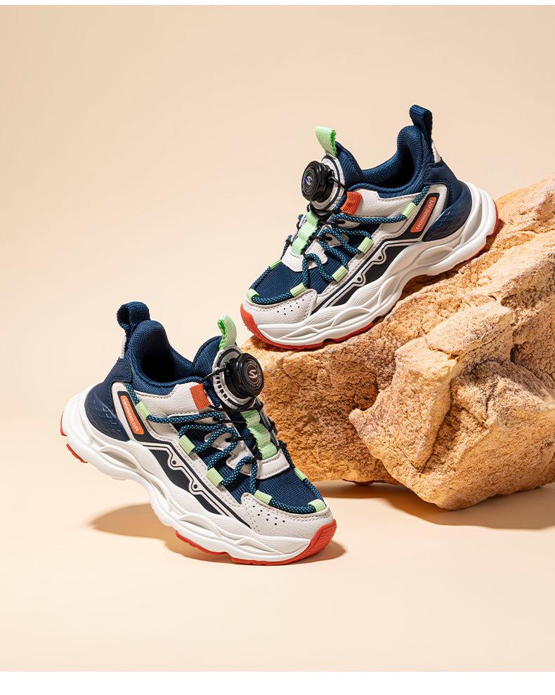 Hapi Bear Kids' Spring & Autumn Mesh Running Sneakers - Anti-Collision Unisex Casual Shoes