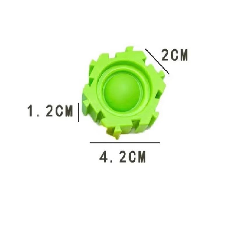 Bubble Block Fingertip Gyro Decompression Assembly Block Bubble Block Intelligent Fidget Spinner Children's And Adult Toys