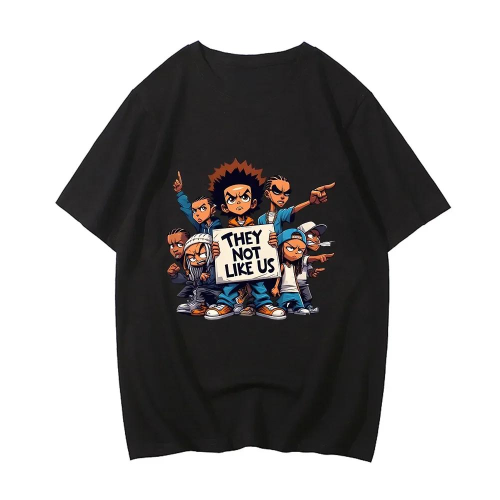 Hip Hop Kendrick Lamer Skladby Oni Nejsou Jako My Tričko Krátký Rukáv Pánské Tričko Kreslený Potisk Bavlněné Tričko Camisetas Léto