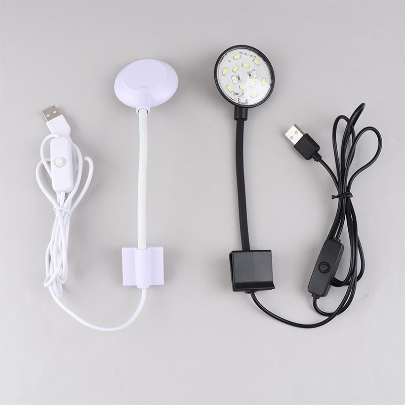 Fish Tanks Clip-On Light Clamp Aquarium Lights Led Beads Lights 360-Degree Rotations 5W Usb Plugs