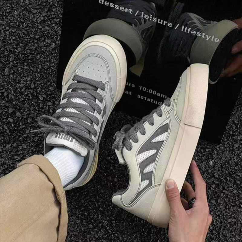 New spring breathable leisure sports soft baseplate shoes student white tide shoes