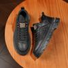 Winter Casual Leather Shoes British Trend Mid-Help Tooling Board Shoes Platform Men'S Martin Boots