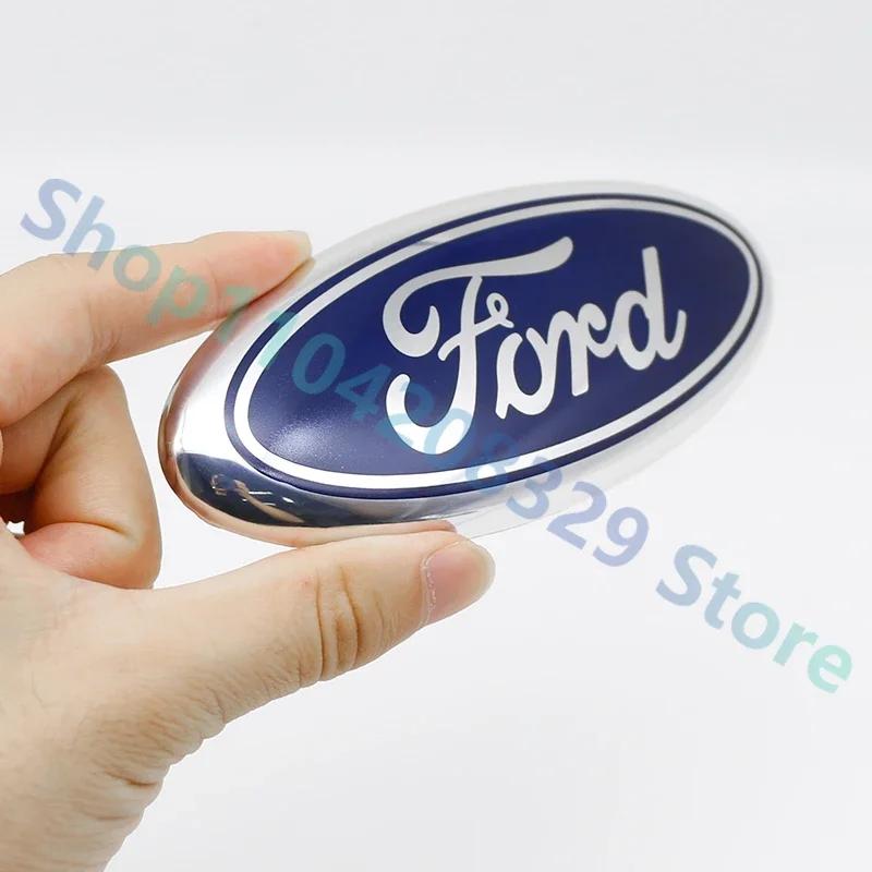 Adesivo per Auto Ford 1PZ 14,5 CM Emblema Badge Adesivo Logo Cofano Anteriore Auto Per Ford Mondeo Explorer edge Focus fiesta Kuga Transit Eco