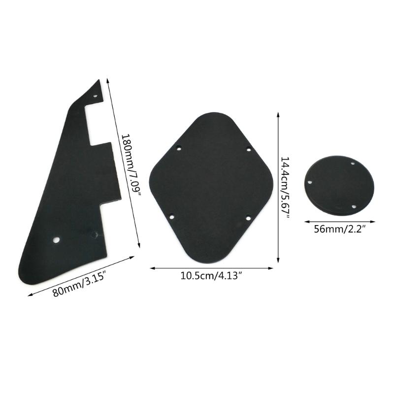 Standard LP Pickguard/Control Backplate/Switch Cavity Cover Mounting Screw for Les Paul Styles Guitar, 1Ply Black/Yellow