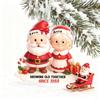 Xmas Tree Hanging Pendant Growing Old Together Since 2025 Personalized Acrylic Christmas Ornament Santa Couple Decoration