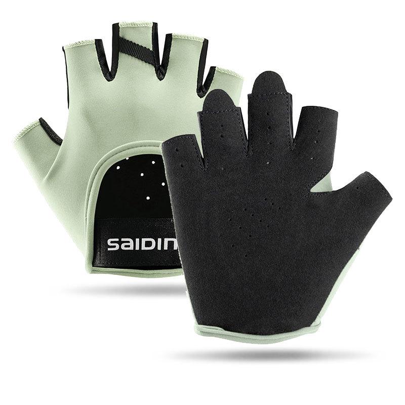 Sports cycling gloves women's half finger non-slip wear-resistant yoga outdoor running breathable fitness gloves