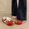 Red German training shoes for women's 2025 new spring retro cute soft-soled sports and leisure versatile Forrest Gump board shoes