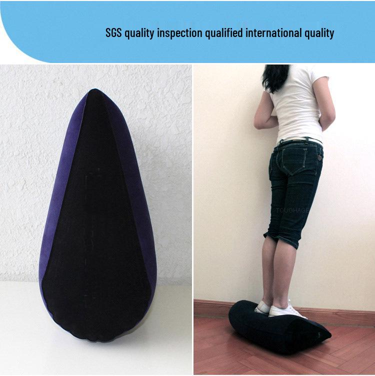 Hacker Magisches Dreieck Aufblasbares Beflocktes Kissen - Erotisches Positionspad für Paare, Doggy-Style Kissen