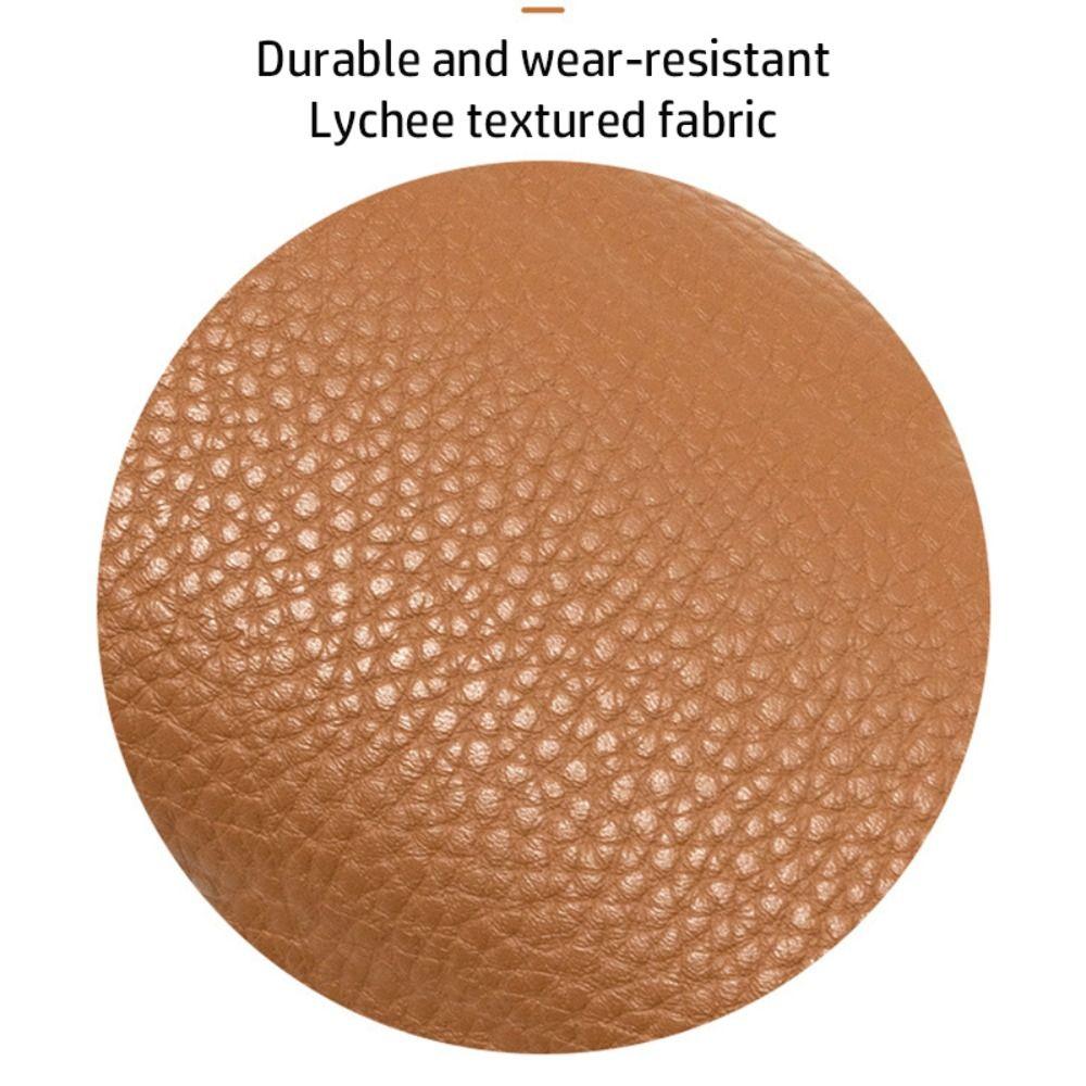 PU Leather Pen Case Zipper Pen Storage Bag Simple Stationery Organizer  School Office